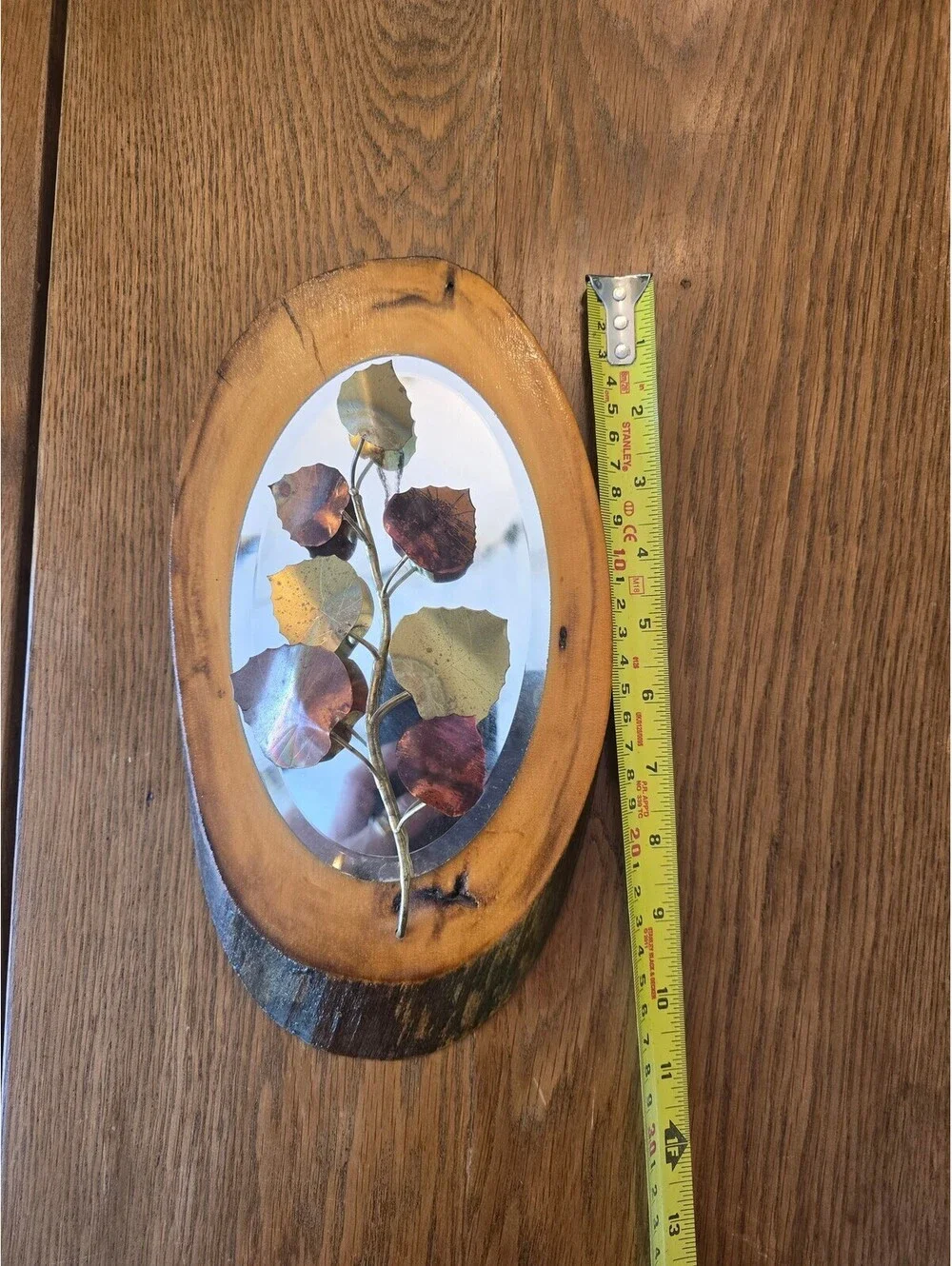 Brass Leaf Wall Decor - 9.5